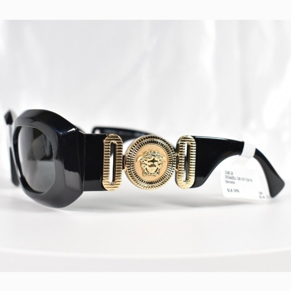 NEW VERSACE UNISEX SUNGLASSES VE4425U GB1/87 MOD VE4425U BLACK - Picture 5 of 12